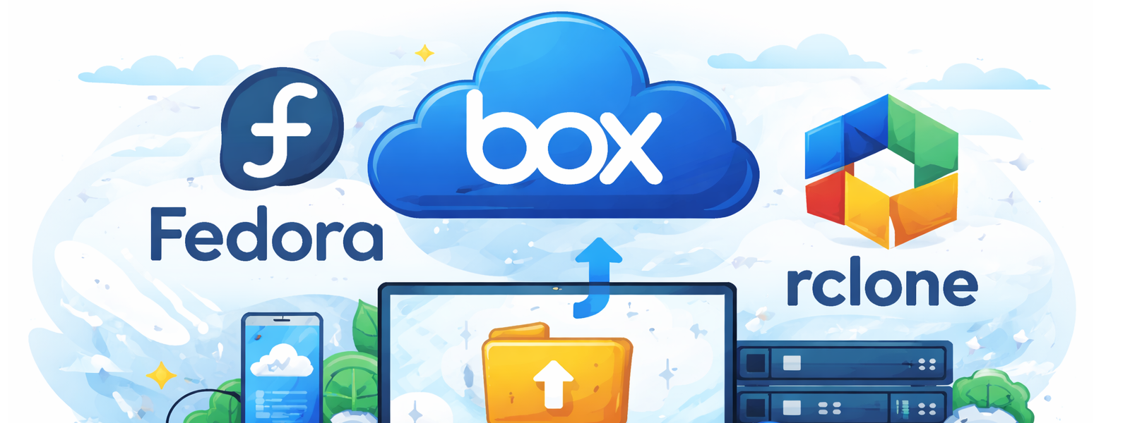Fedora, Box.com and rclone Banner